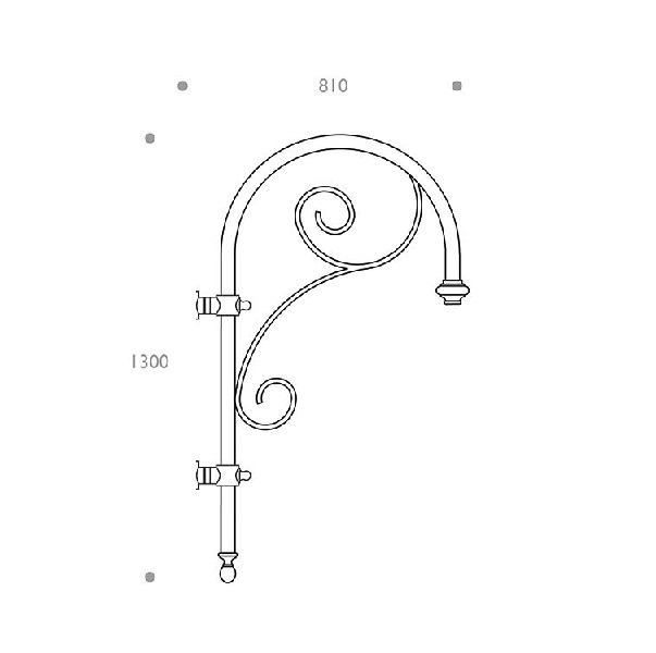 Pastorale a muro artistico MP08 con spirale – immagine 2